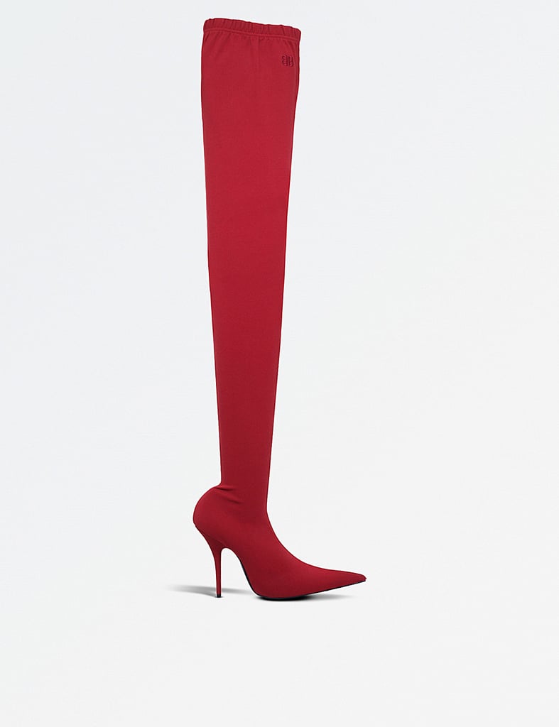 Balenciaga Knife Over-the-Knee Spandex Boots