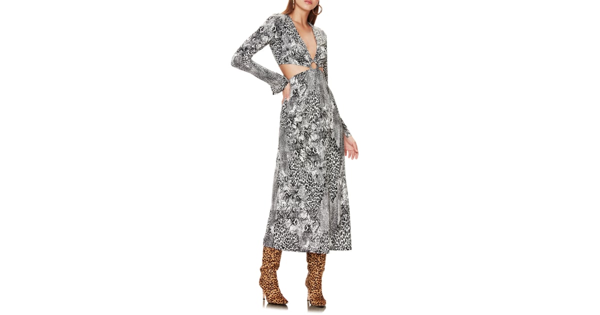 afrm leopard dress