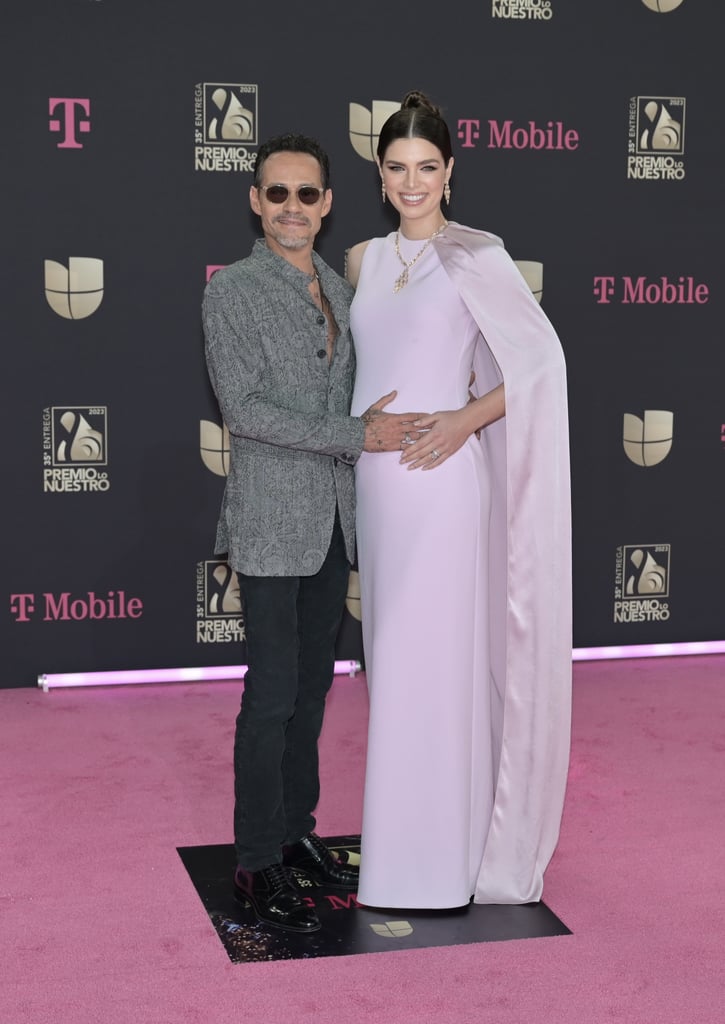 Marc Anthony Cradles His Wife's Baby Bump on the Red Carpet