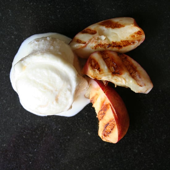 Grilled Nectarines With Frozen Yogurt