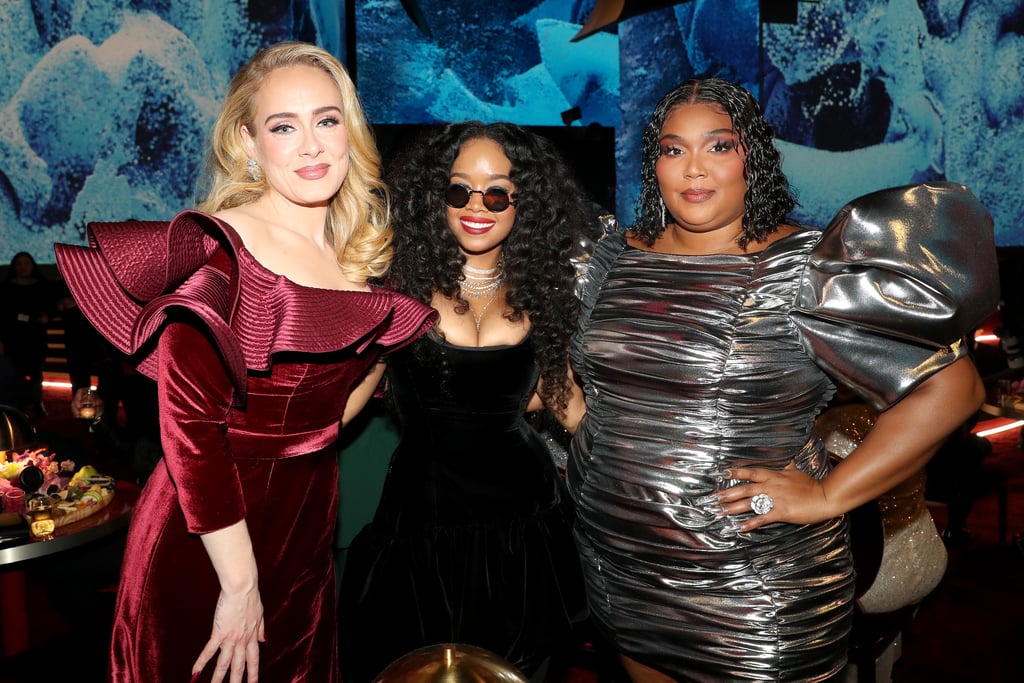 Adele, H.E.R., and Lizzo at the 2023 Grammys