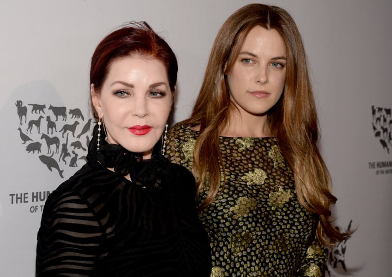 HOLLYWOOD, CA - MAY 07:  Actresses Priscilla Presley (L) and Riley Keough attend The Humane Society of the United States' to the Rescue Gala at Paramount Studios on May 7, 2016 in Hollywood, California.  (Photo by Michael Kovac/Getty Images for The Humane