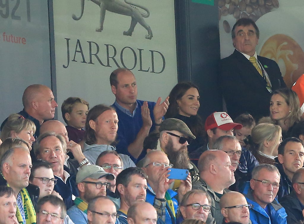 William, Kate, George, and Charlotte at Soccer Game Pictures