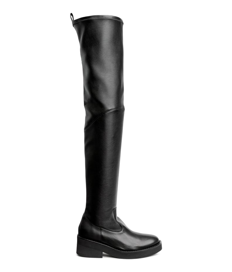 Leather Over-Knee Boots