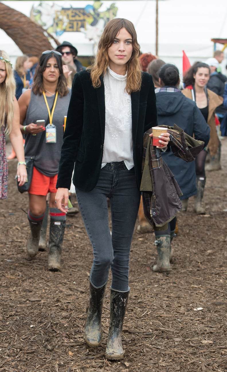 Alexa Chung at Glastonbury 2014