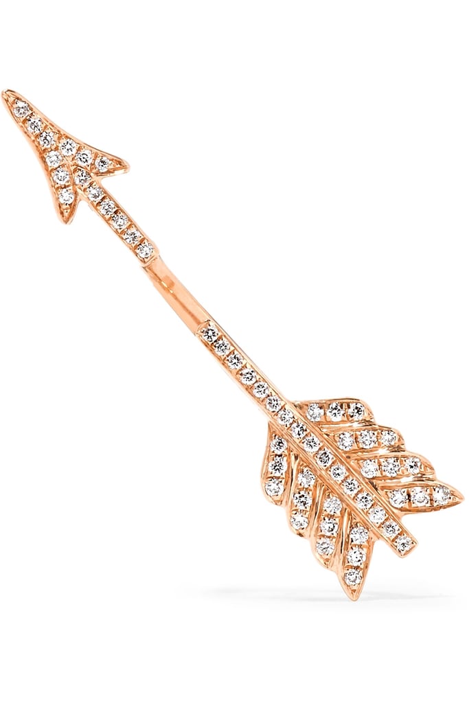 Anita Ko Single Arrow 18-karat rose gold diamond earring ($1,700)