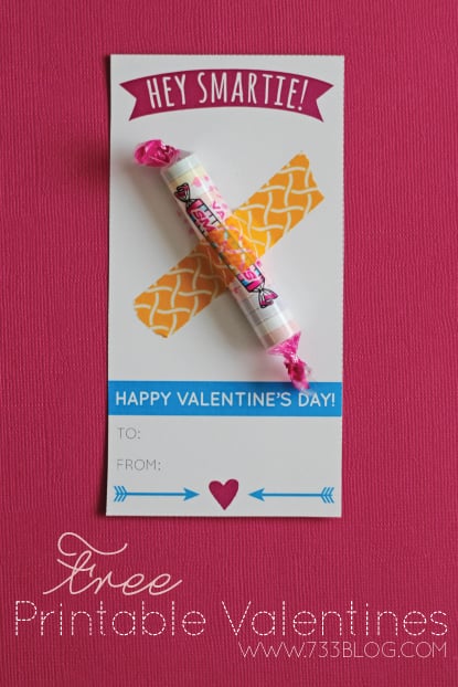 Hey Smartie Valentine's Printable