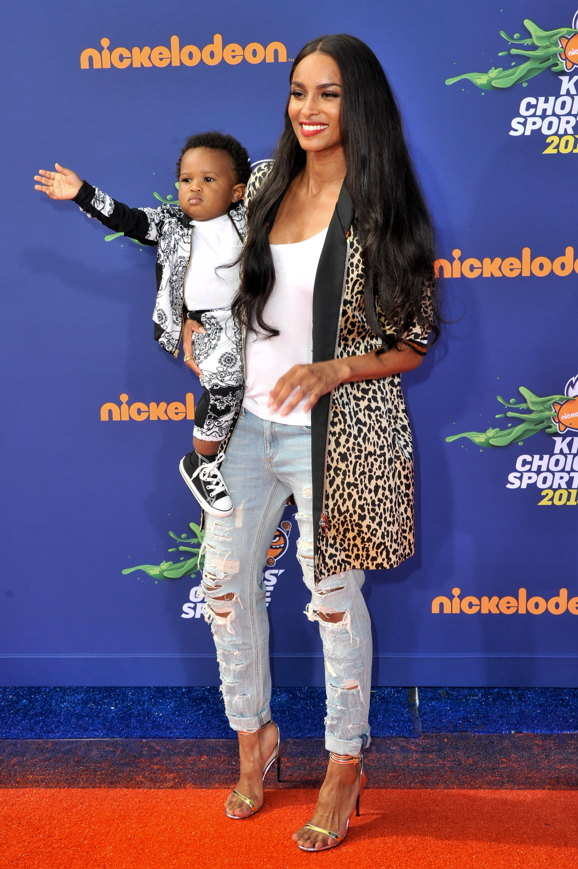 Ciara's Son Future and Husband Russell Wilson Twinned at the Nickelodeon  Kids' Choice Awards