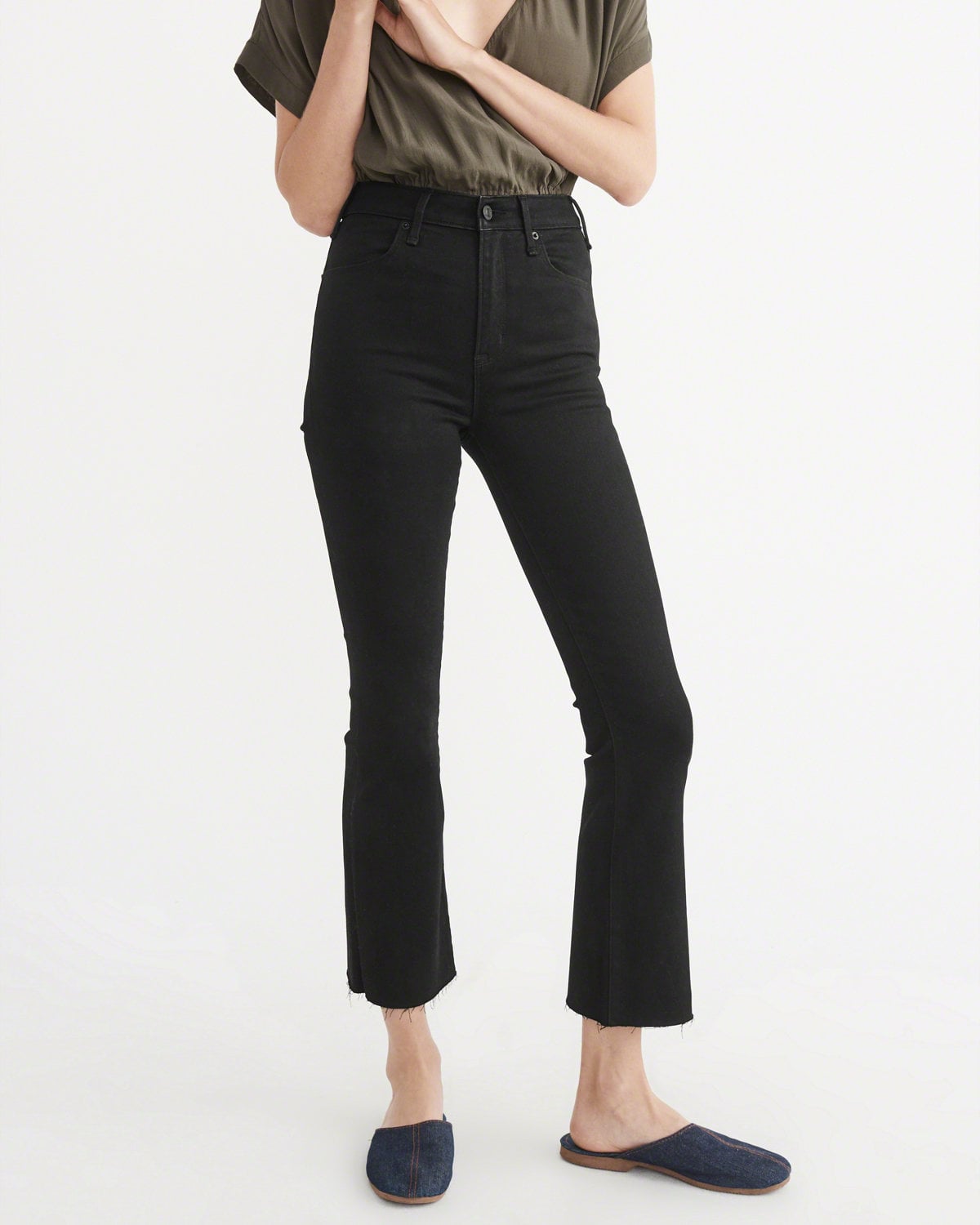 High-Rise Ankle Flare Jeans Simone ($49 