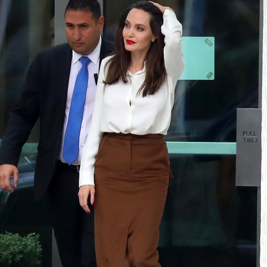 Angelina Jolie's Brown Skirt at UN Visit
