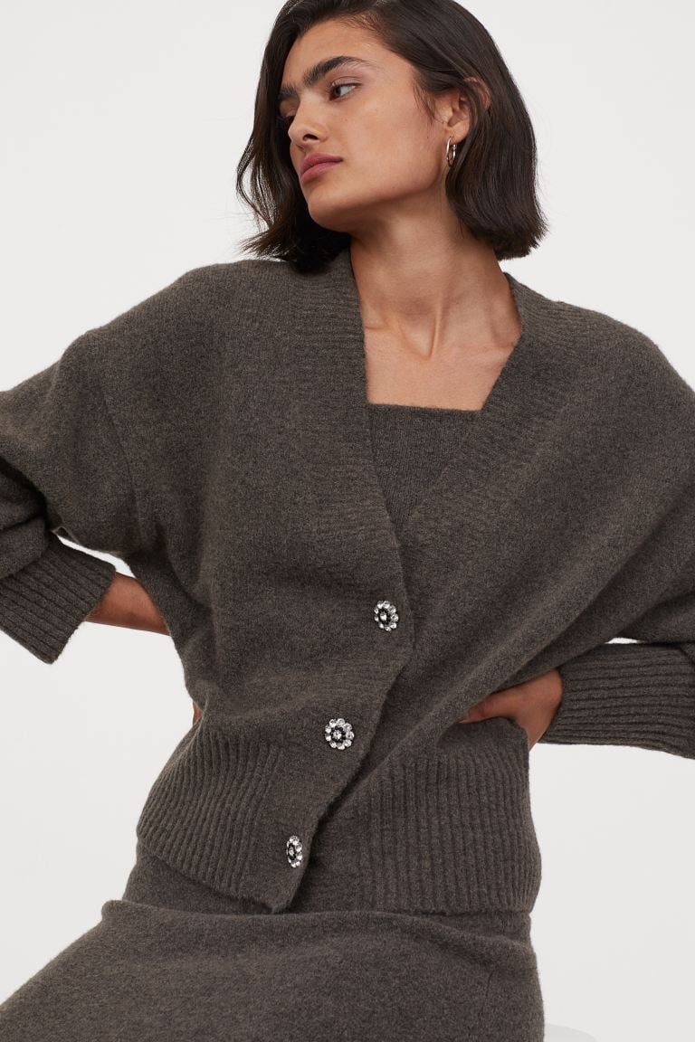 Rhinestone Button Cardigan 18 Absurdly Cute Items H M Released