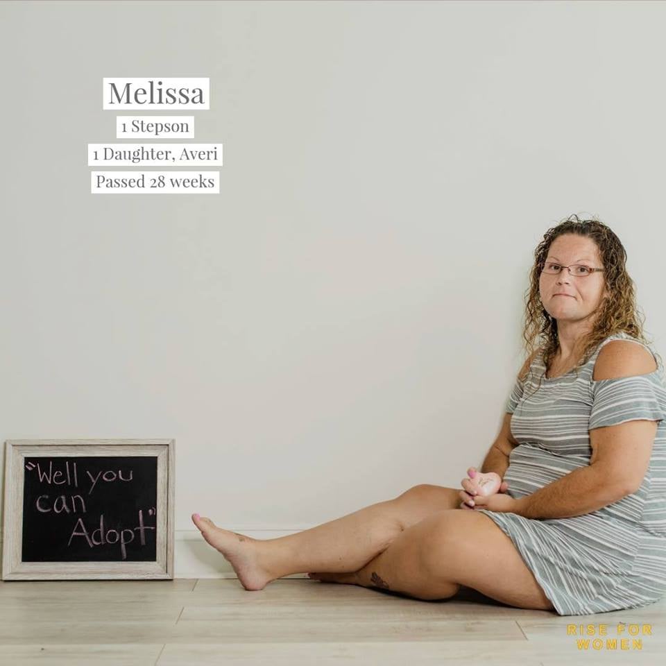 "When Melissa tells people she lost her daughter Averi at 28 weeks, they sometimes respond with, 'Well you can adopt.'"