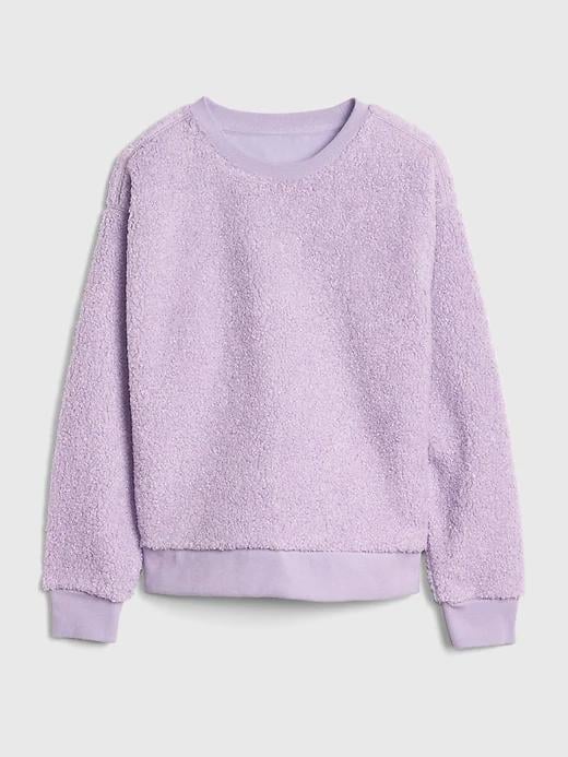 This lavender Kids Sherpa Sweatshirt ($40) looks crazy comfortable, which she'll definitely appreciate lounging or playing in.