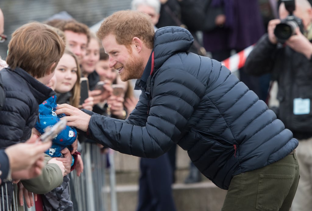 Prince Harry at Training Session in England February 2017