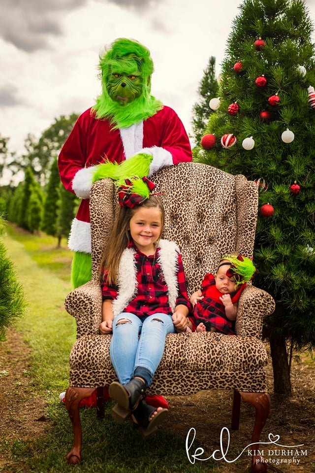 Photographer Stages GrinchThemed Photo Shoot POPSUGAR Family Photo 3