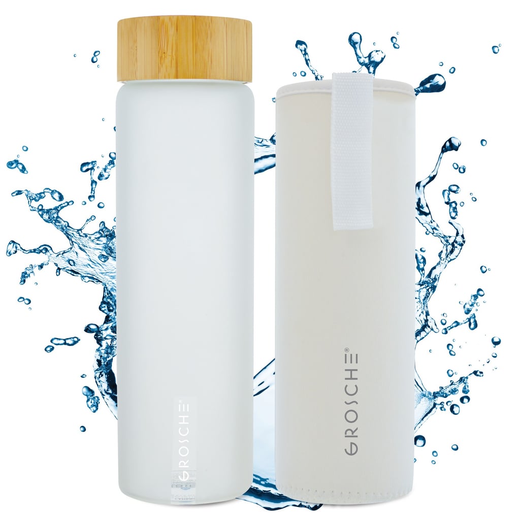 A Bottle With a Sleeve: Grosche Venice Eco-Friendly Glass Water Bottle with Protective Sleeve