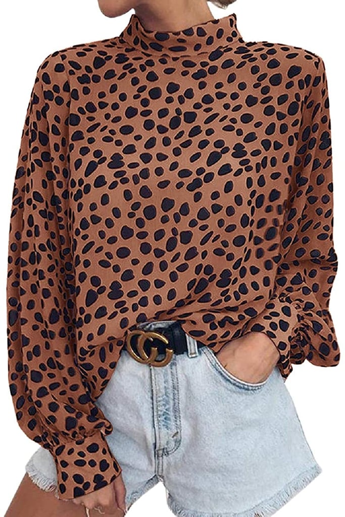 A Patterned Blouse: Valphsio Long Sleeve Blouse
