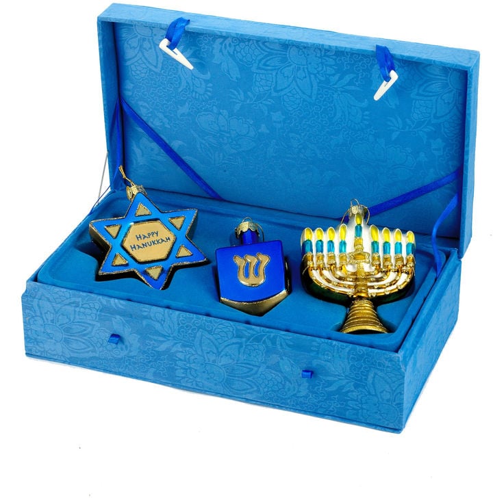 Noble Gems Hanukkah Ornament 3-Piece Set ($160)