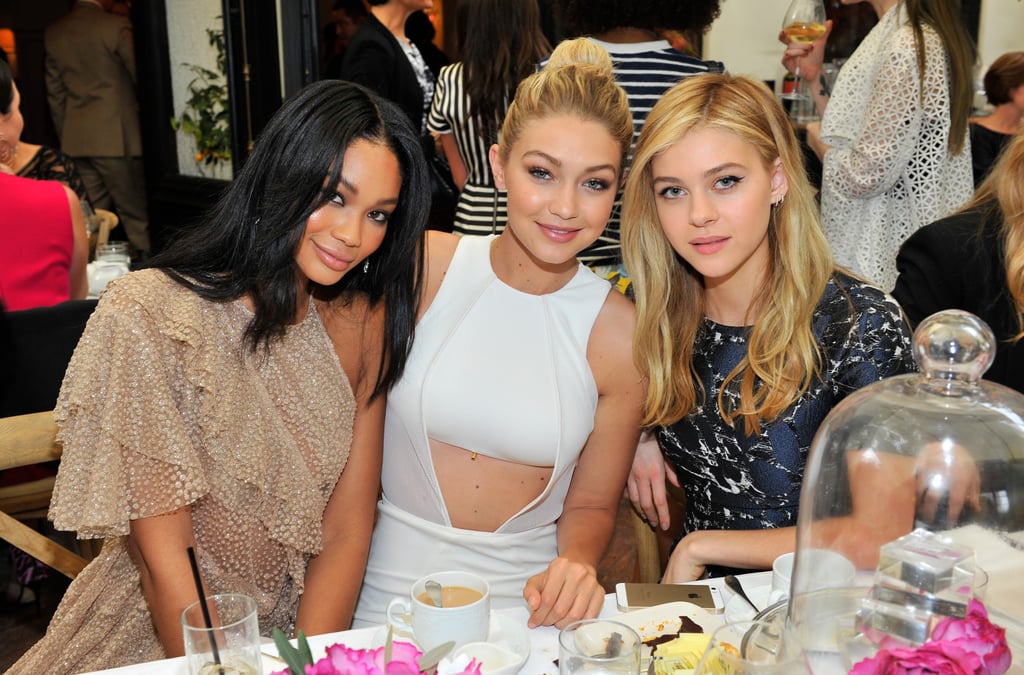 Gigi got together with model Chanel Iman and Nicola.