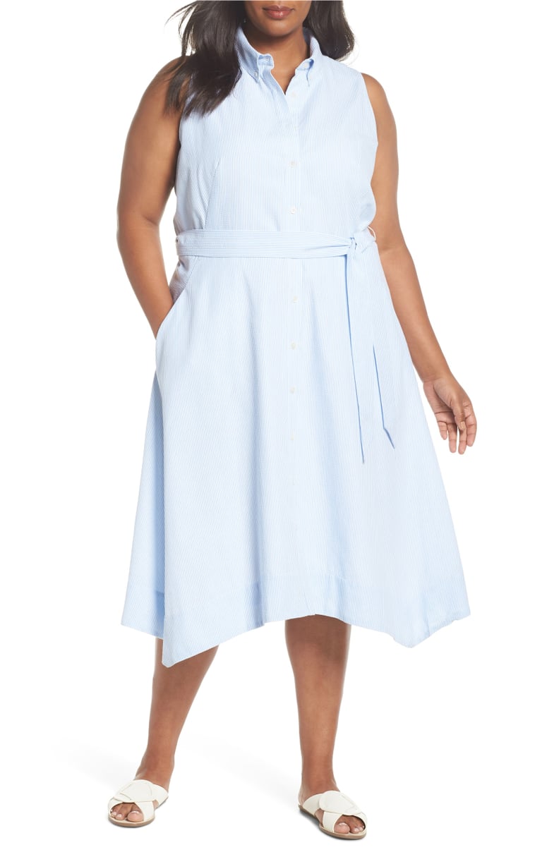 Tahari Sleeveless Shirtdress