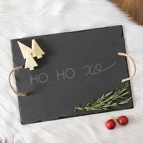 Ho Ho Xo Slate Serving Board