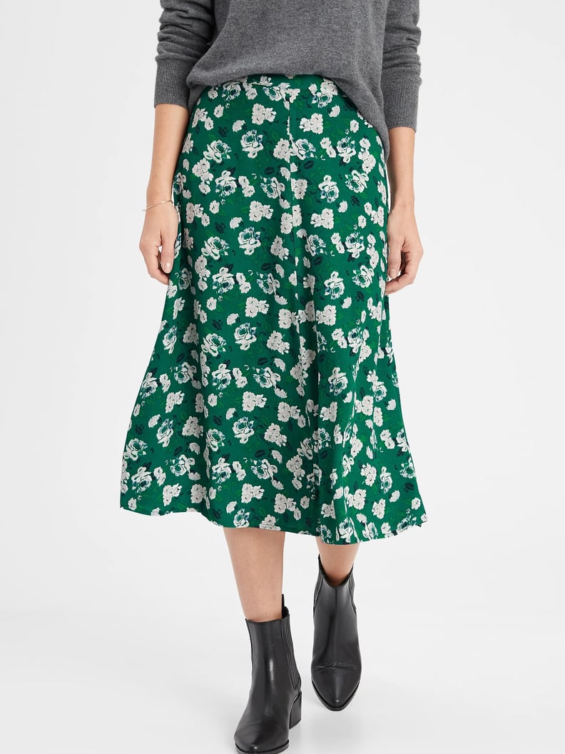 Banana Republic Factory Flare Midi Skirt