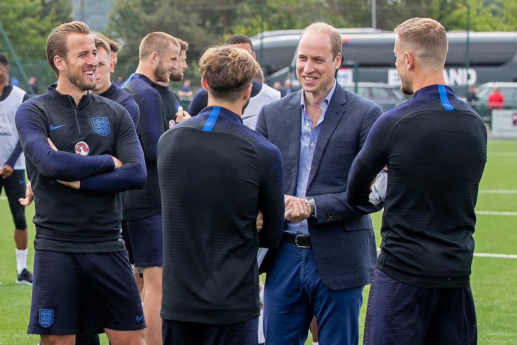 Prince William With England's Soccer Team June 2018