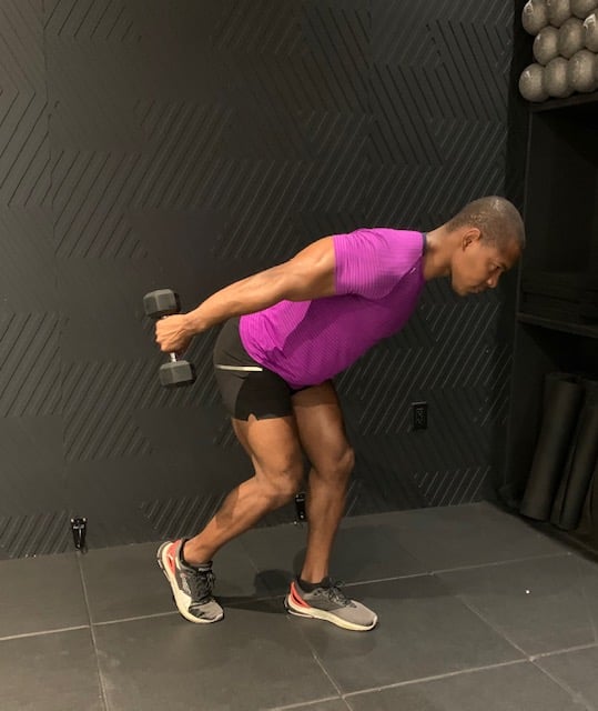 Swap Lunge Jumps For Staggered-Stance DB Swings