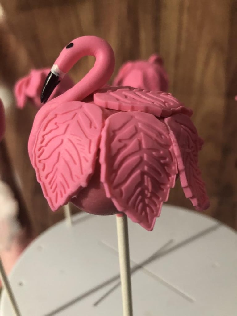 Pink Flamingo Cake Pops