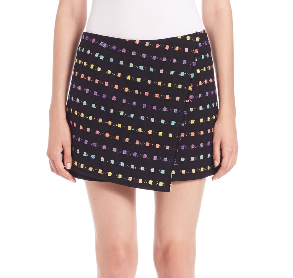 Diane von Furstenberg Austyn Textured Wrap Mini Skirt ($328)
