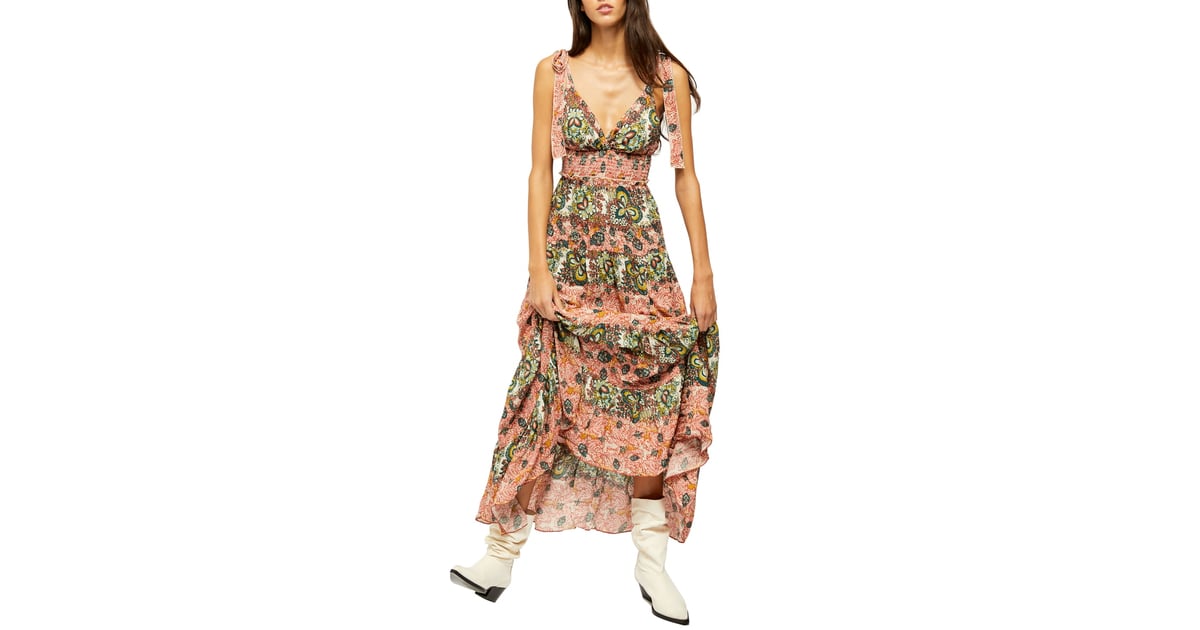 free people lets smock about it maxi