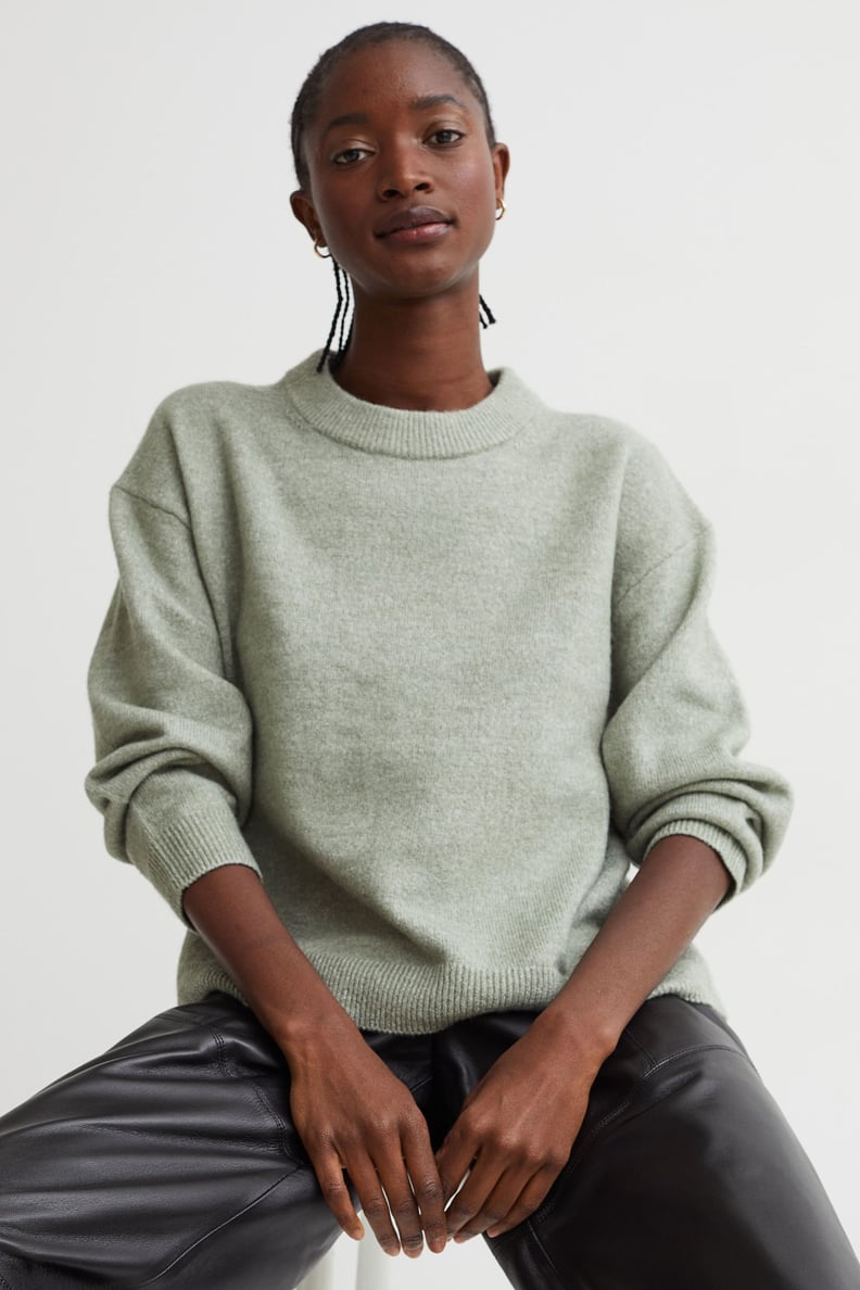 A Subtle Pop of Color: H&M Knit Sweater