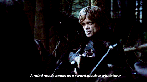 When he reminded fans of the importance of books.