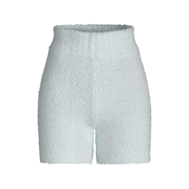 Kim Kardashian Skims Cozy Collection Knit Shorts — Aqua