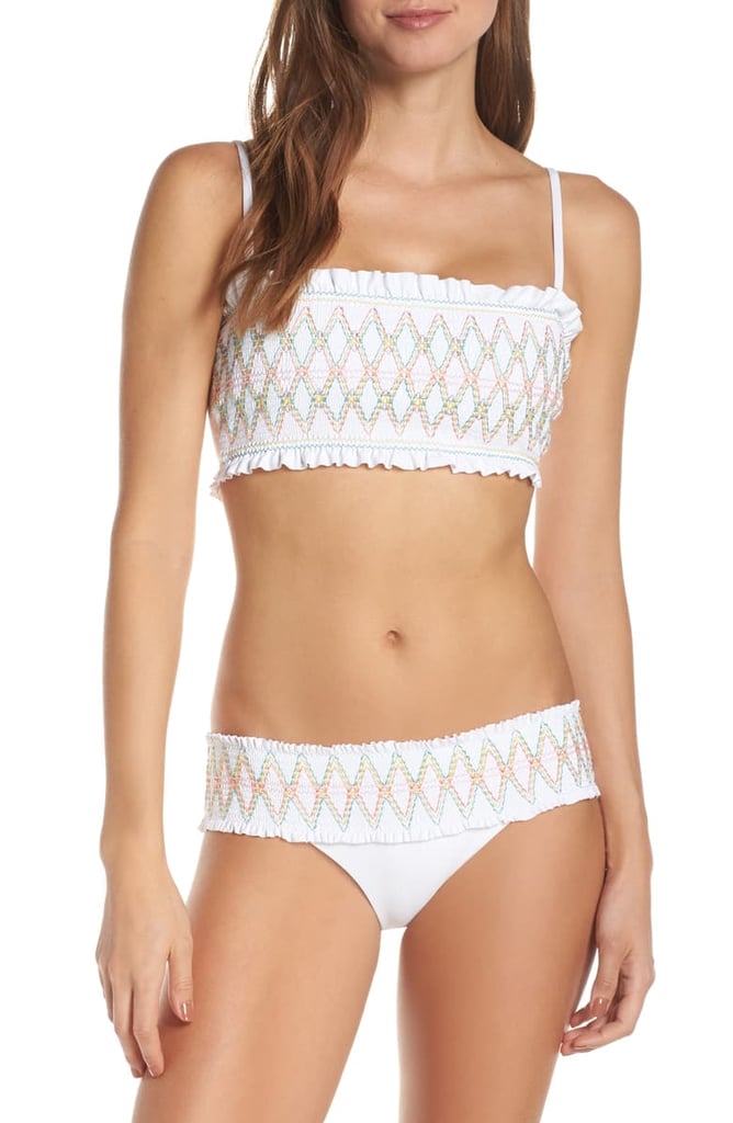 Isabella Rose Double Take Smocked Bikini Top and Bottom