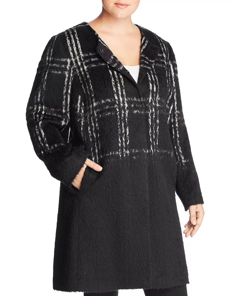 Eileen Fisher Plaid Color-Block Coat Women