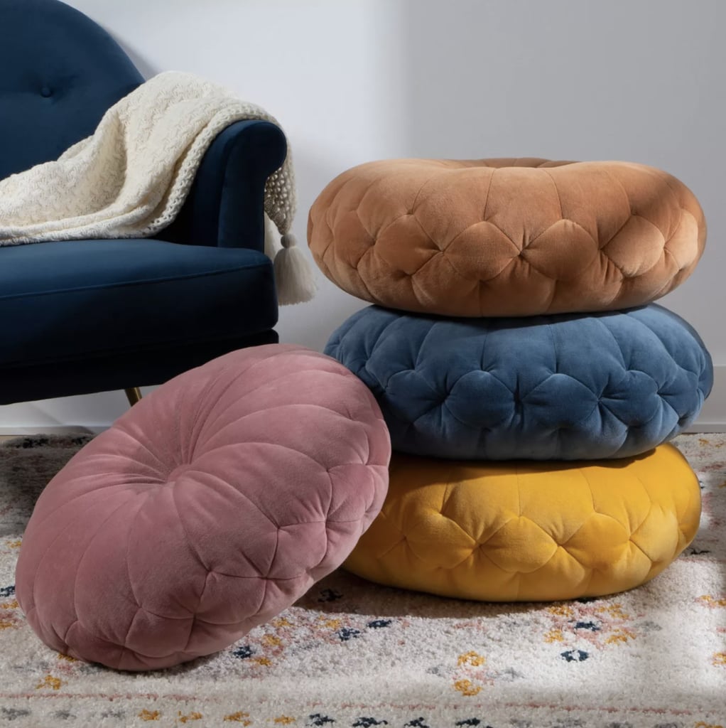 A Meditation Pillow: Opalhouse Oversized Round Velvet Floor Pillow
