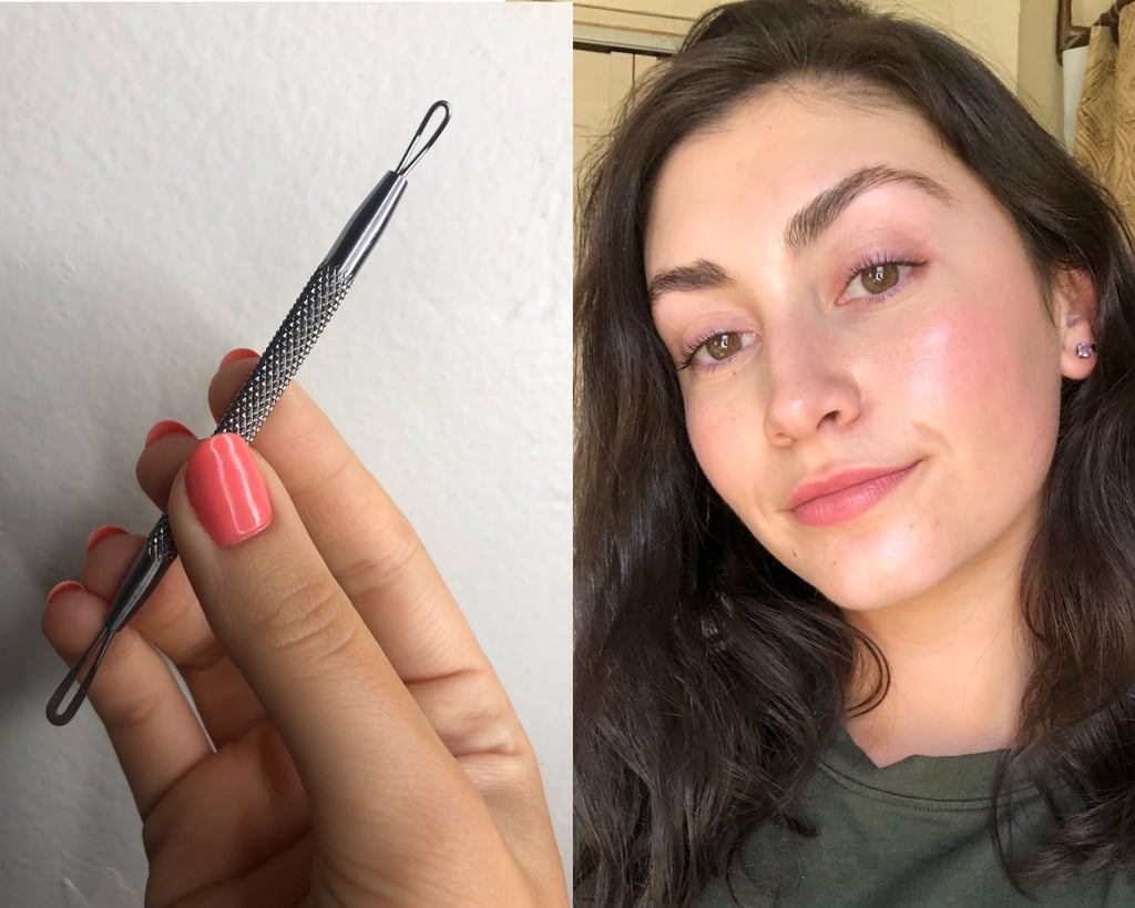 "I used to pick at my face with reckless abandon — especially when it came to blackheads. In high school and college, I was convinced that anyone who said popping a pimple would only make it worst was just not good at it. (I can't believe I'm saying that now.) I had this trusty little tool that I had gotten from Amazon — one that only professionals should be yielding — to help me get the job done. I would sit in front of my magnified mirror for 30 minutes attempting to remove blackheads from my T-zone area and causing far more damage than good. By the time I was finished my face would be covered in red marks. I shudder now thinking about it. Since then, I've learned my lesson and am good at not ever touching my skin but I have to admit, I still have the tool buried somewhere in my beauty cabinet — I can't bring myself to throw it away." — Jessica Harrington, associate beauty editor