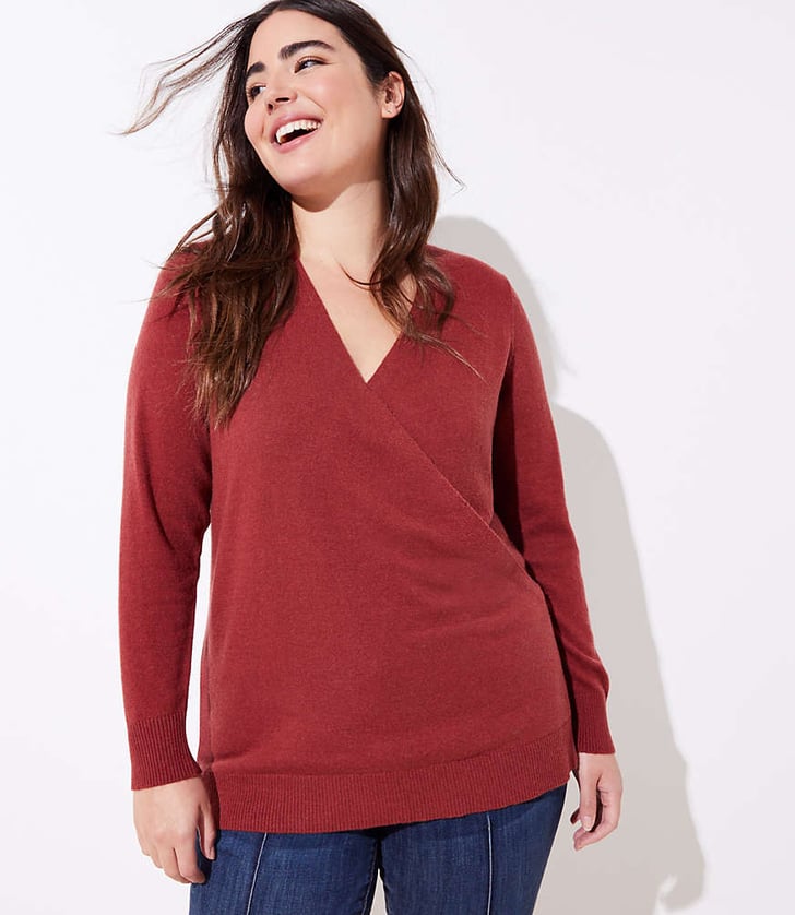 Loft wrap clearance sweater