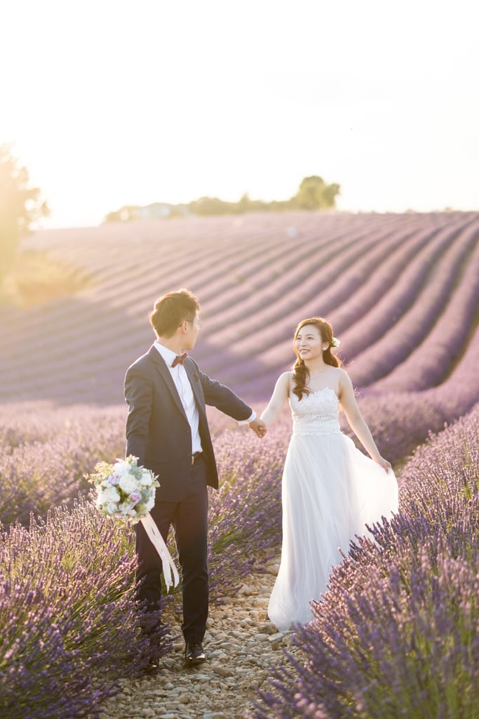 Engagement Shoot in Lavender Fields of Provence, France