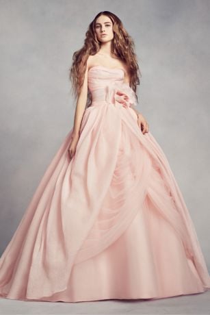 vera wang textured organza wedding dress