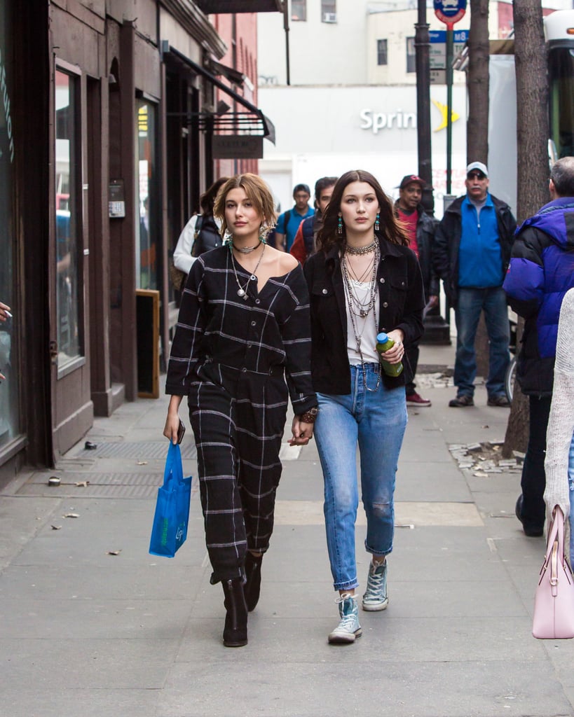 Bella Hadid and Hailey Baldwin on Denim & Supply Co. Shoot