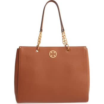Everly leather clearance tote