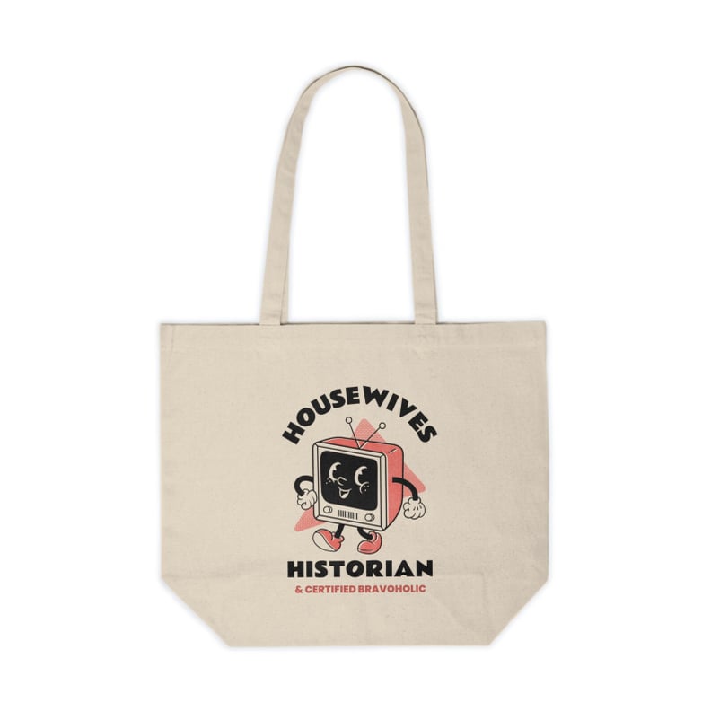 The Perfect Tote: Housewives Historian Canvas Shopping Tote