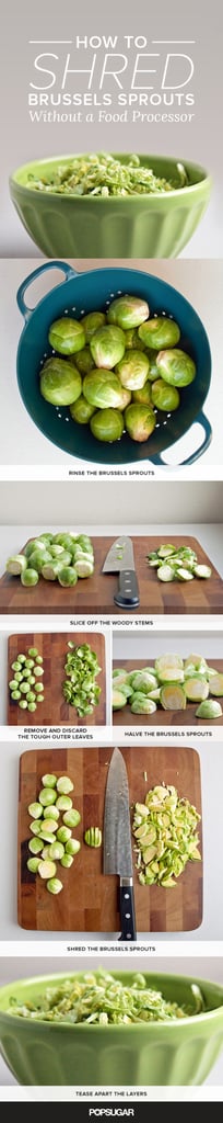 How to shred brussels sprouts.