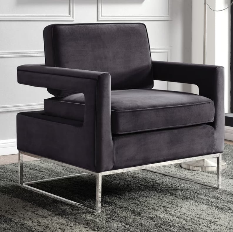 A Velvet Chair: Binghamton 33'' Wide Velvet Armchair