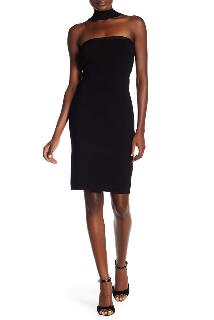 Elie Tahari Bandeau Choker Knit Dress