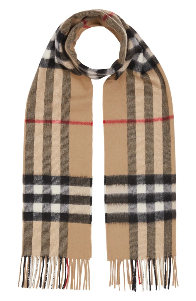 Burberry Giant Icon Check Cashmere Scarf