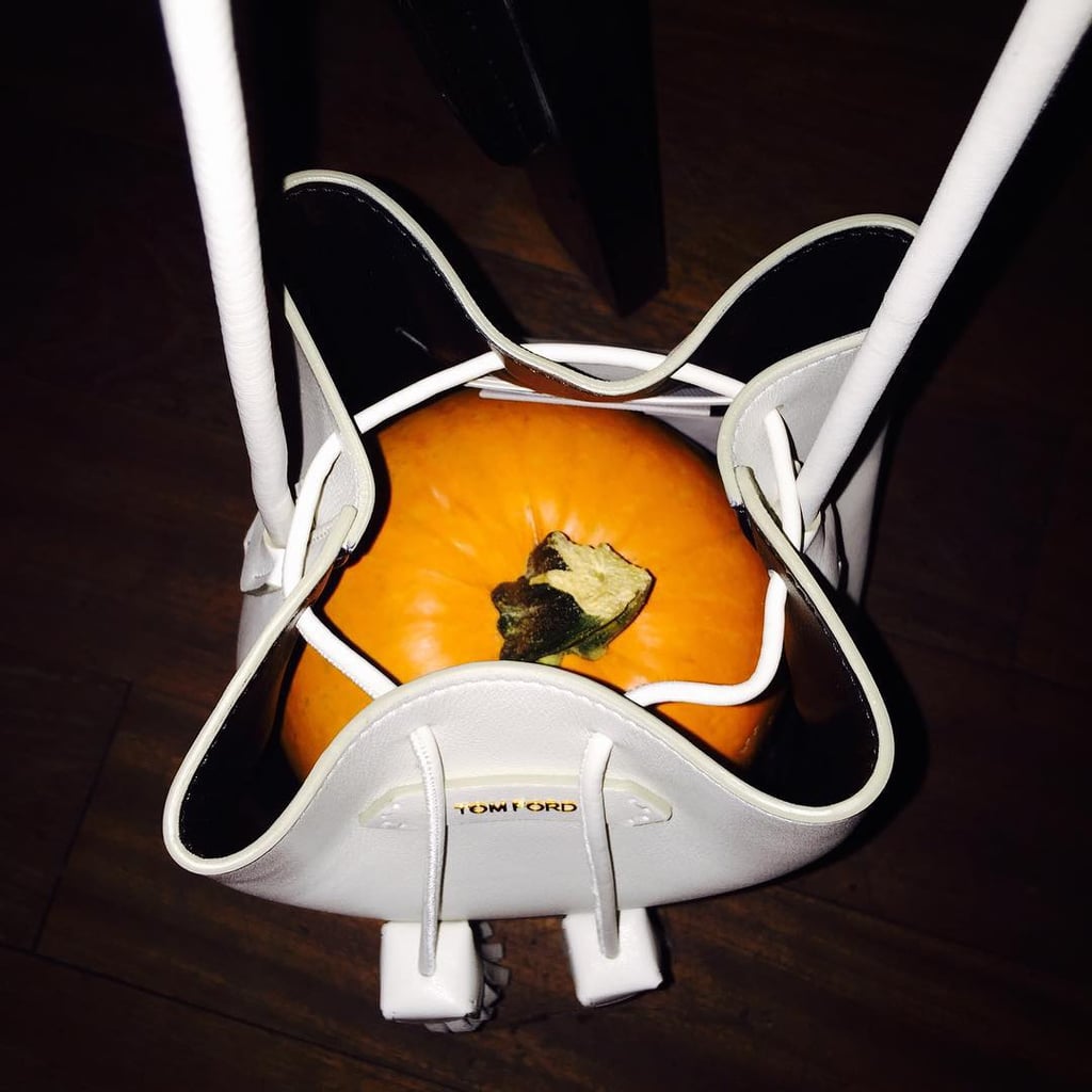 Gigi Hadid Carrying a Pumpkin in Her Tom Ford Bag