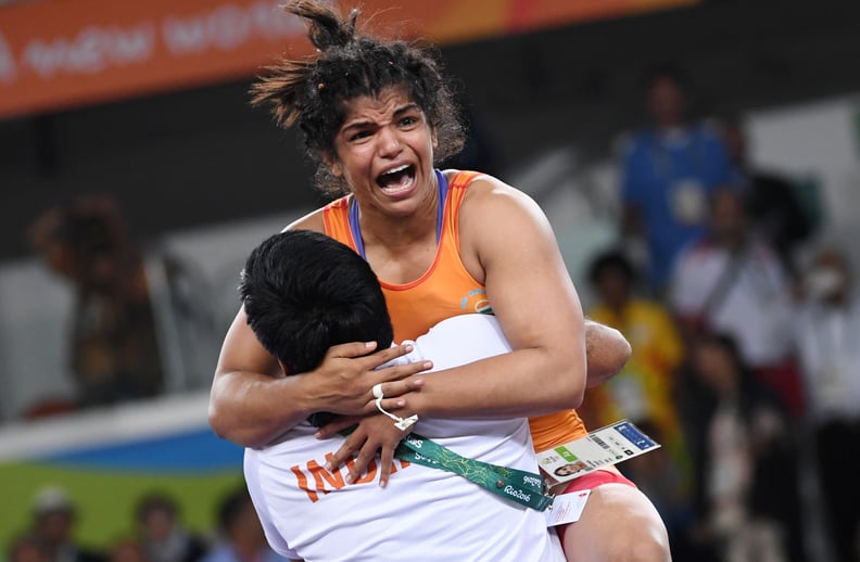 When Sakshi Malik won India's first medal at Rio.